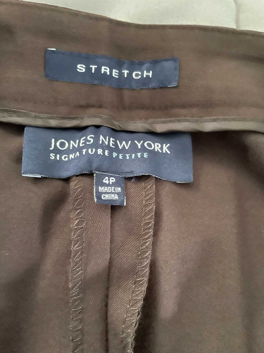 Classic Women's Brown Straight-Leg Dress Trousers - Picture 6 of 6